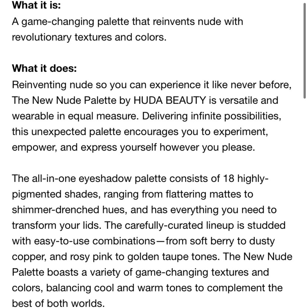 Huda Beauty New Nudes Eyeshadow Palette w Box - Picture 11 of 16
